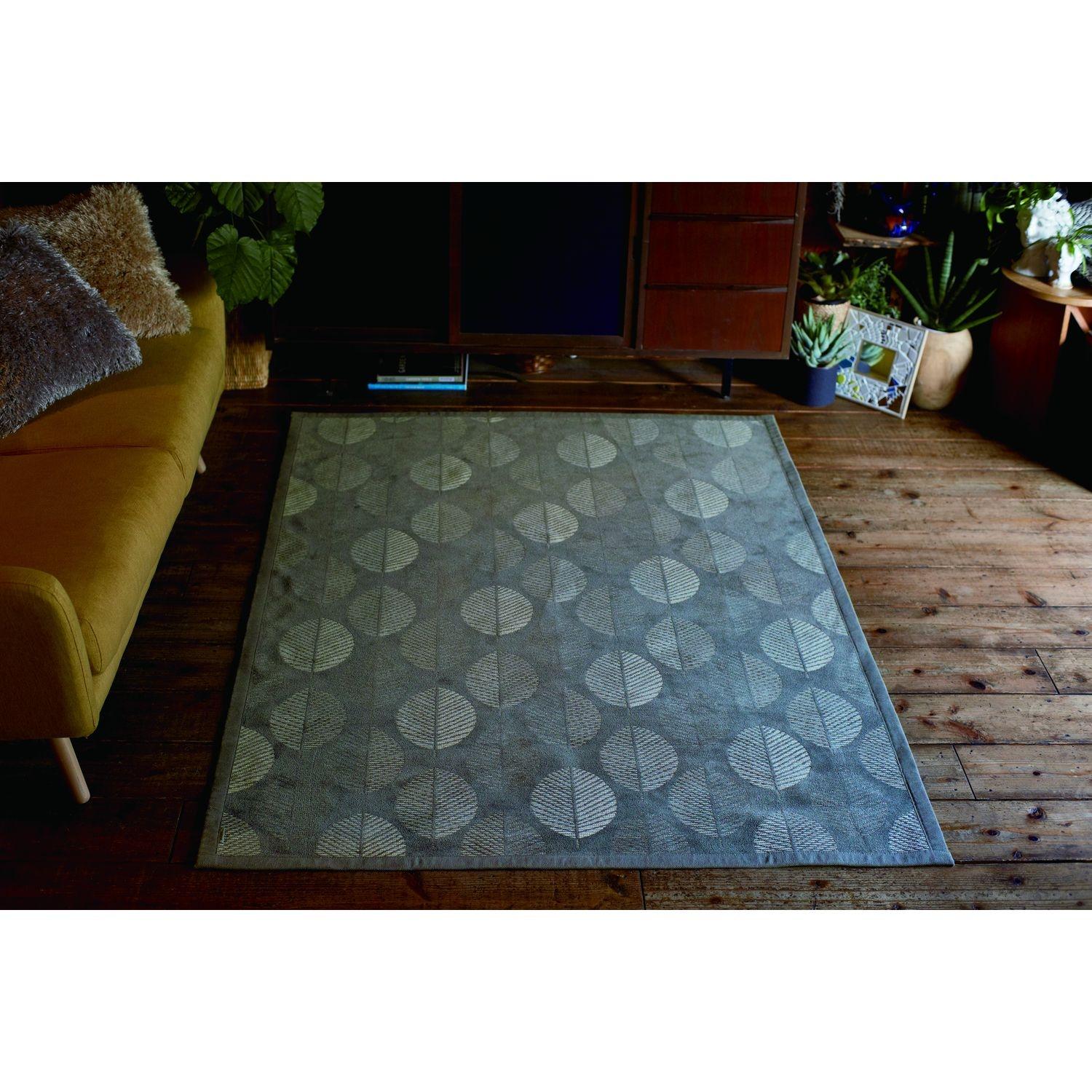 リバーシブルで使える綿混ラグの商品写真