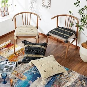 無染色ウール100%手織りギャッベチェアパッドの商品写真