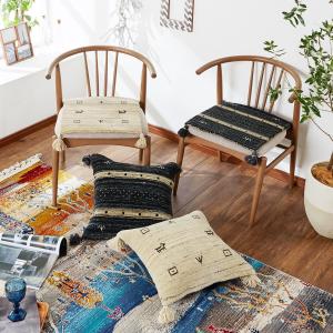 無染色ウール100%手織りギャッベチェアパッドの商品写真