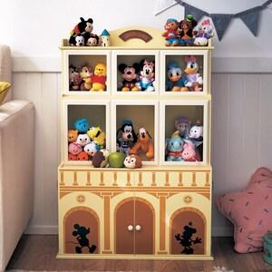 マンションのようなぬいぐるみディスプレイラック「ミッキー&ミニー」の商品写真