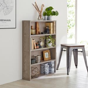 塩系インテリアに馴染むコンパクト本棚・オープンラックの商品写真