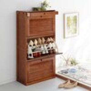 フラップ扉のルーバーシューズボックスの商品写真