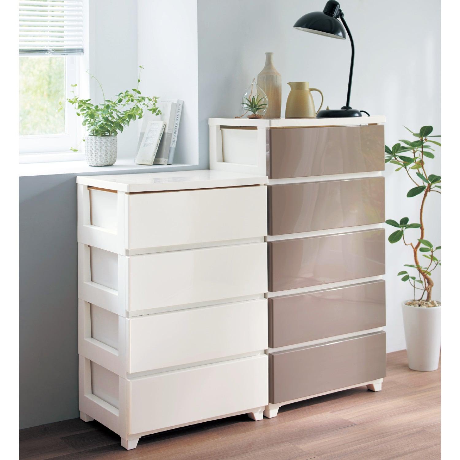 北欧カラーの衣類収納チェストの商品写真