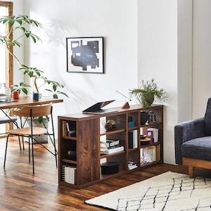 [日本製]間仕切りにも使える薄型フレキシブルオープンラックの商品写真