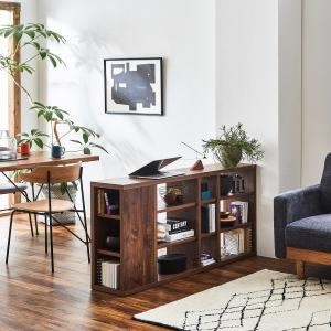 [日本製]間仕切りにも使える薄型フレキシブルオープンラックの商品写真