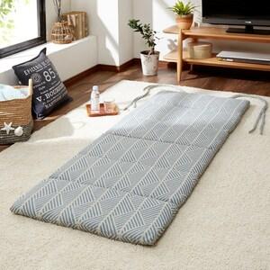 インド綿素材を使った六つ折りマットレスの商品写真