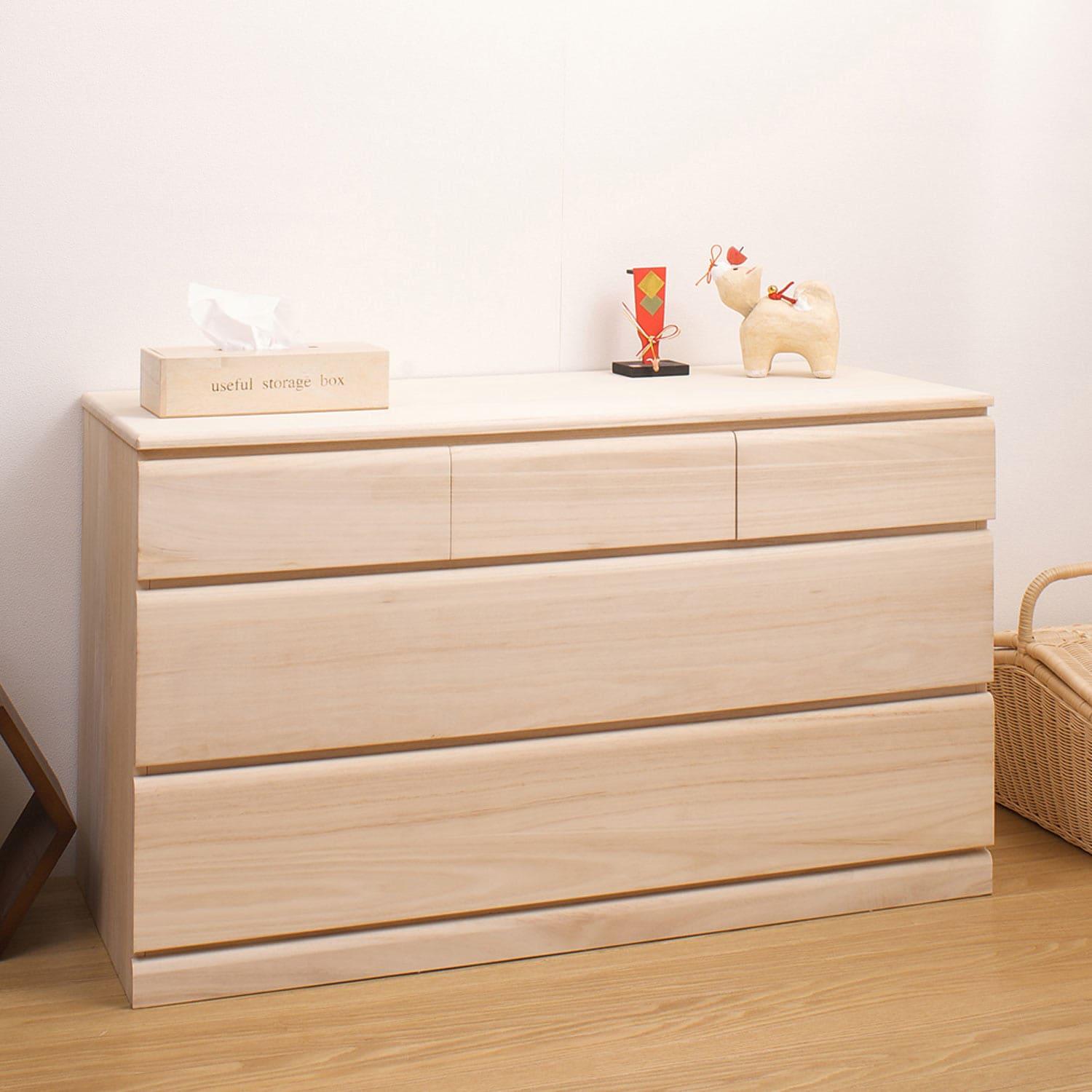 キャスター付き桐チェストの商品写真