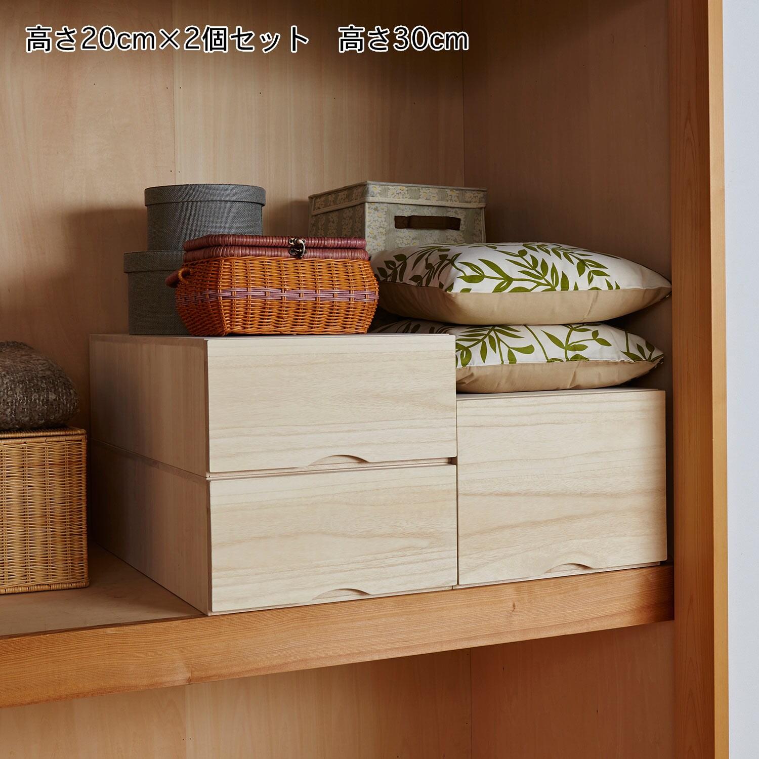 [日本製]総桐の押入れ用収納ケース(奥行73cm)の商品写真