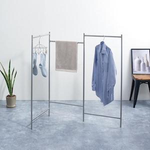 4cmに折りたためる超スリムなコンパクト物干しの商品写真