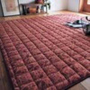 撥水マイクロファイバーのデザインキルトラグ <約130×190のみ> 【ボリュームタイプ】の商品写真