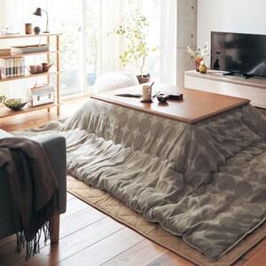 綿素材を使用したサークル織柄の撥水こたつ布団の商品写真