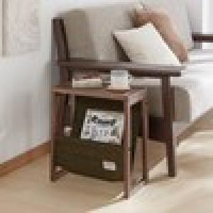 ラック付きサイドテーブル(HarrisTweed)の商品写真