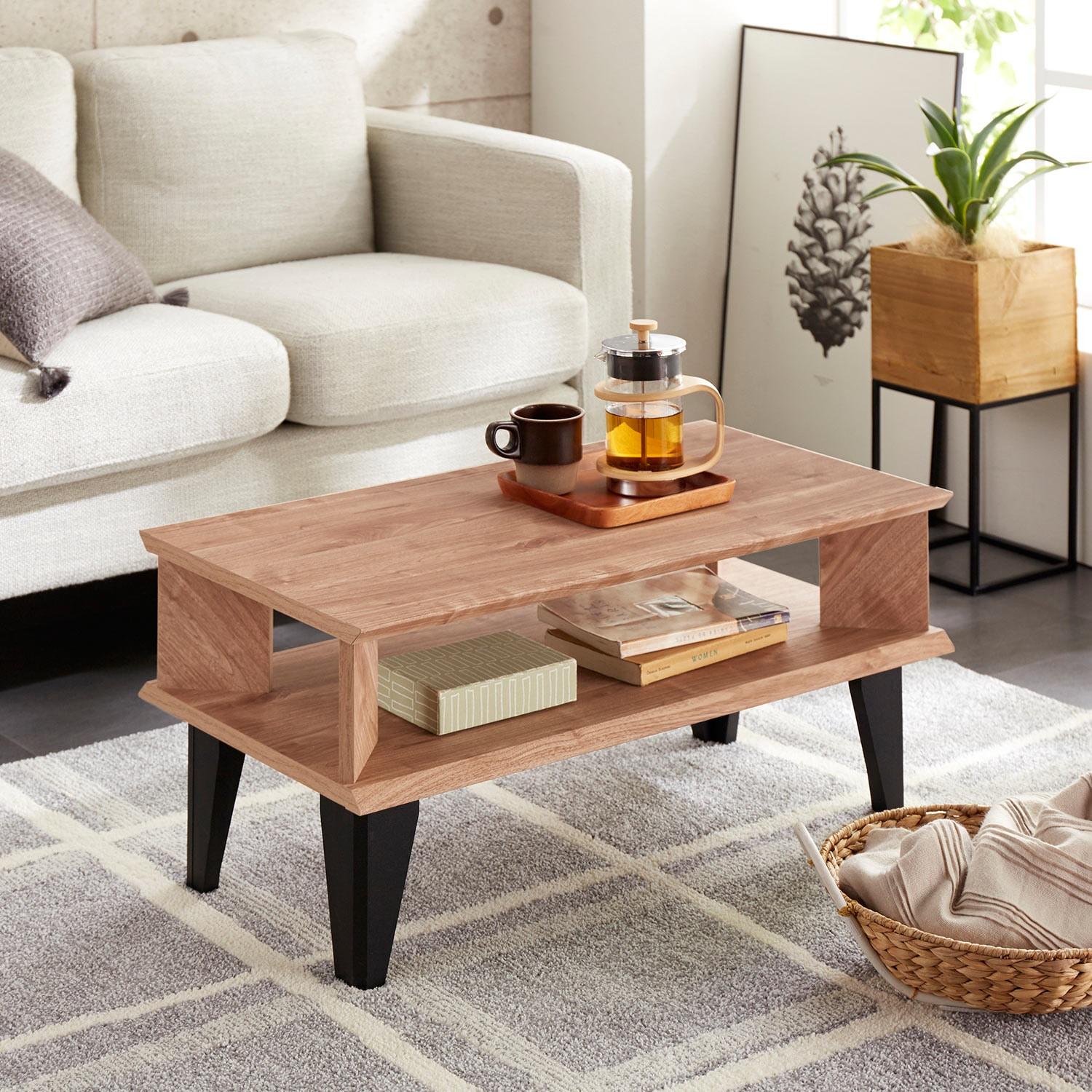 塩系リビングローテーブルの商品写真