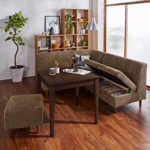 収納付きカバーリングダイニングソファー<肘付き/肘無し/スツール>の商品写真