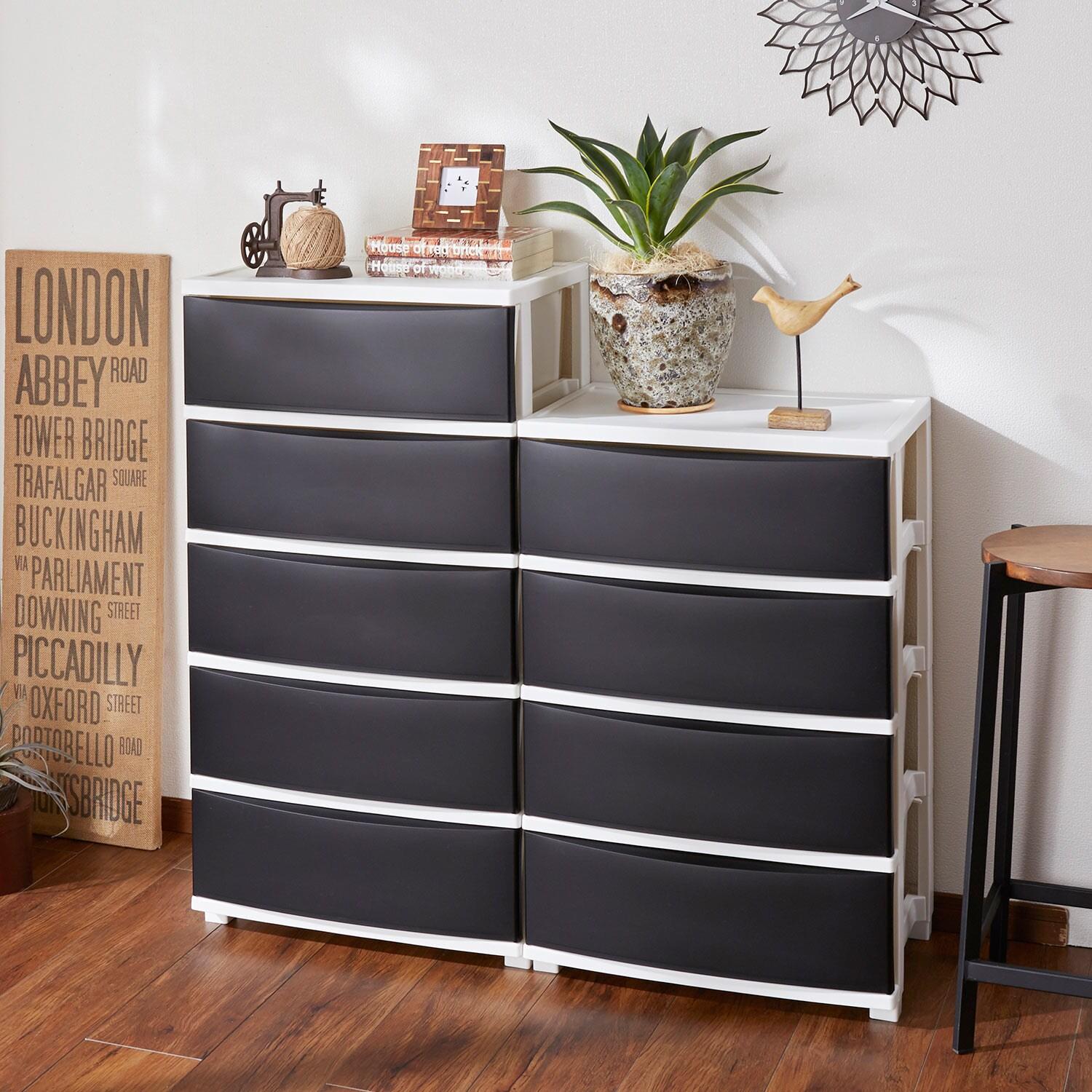 組立簡単!マットな質感のワイドチェストの商品写真