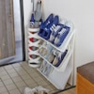 省スペース薄型シューズラックの商品写真