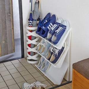 省スペース薄型シューズラックの商品写真