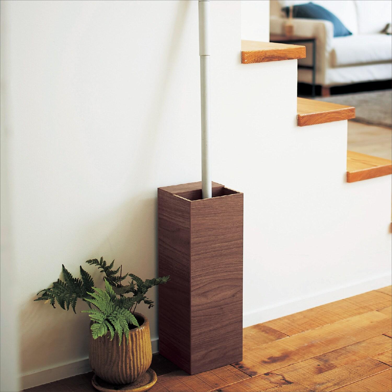 木目調フローリングワイパースタンドの商品写真