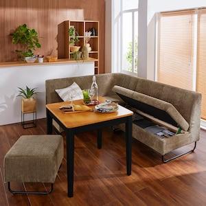 収納付きカバーリングダイニングソファー <肘付き/肘無し/スツール>の商品写真