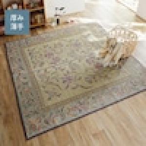 フラワー柄のい草ラグの商品写真