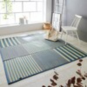 お手入れ簡単撥水ウレタン入りい草ラグの商品写真