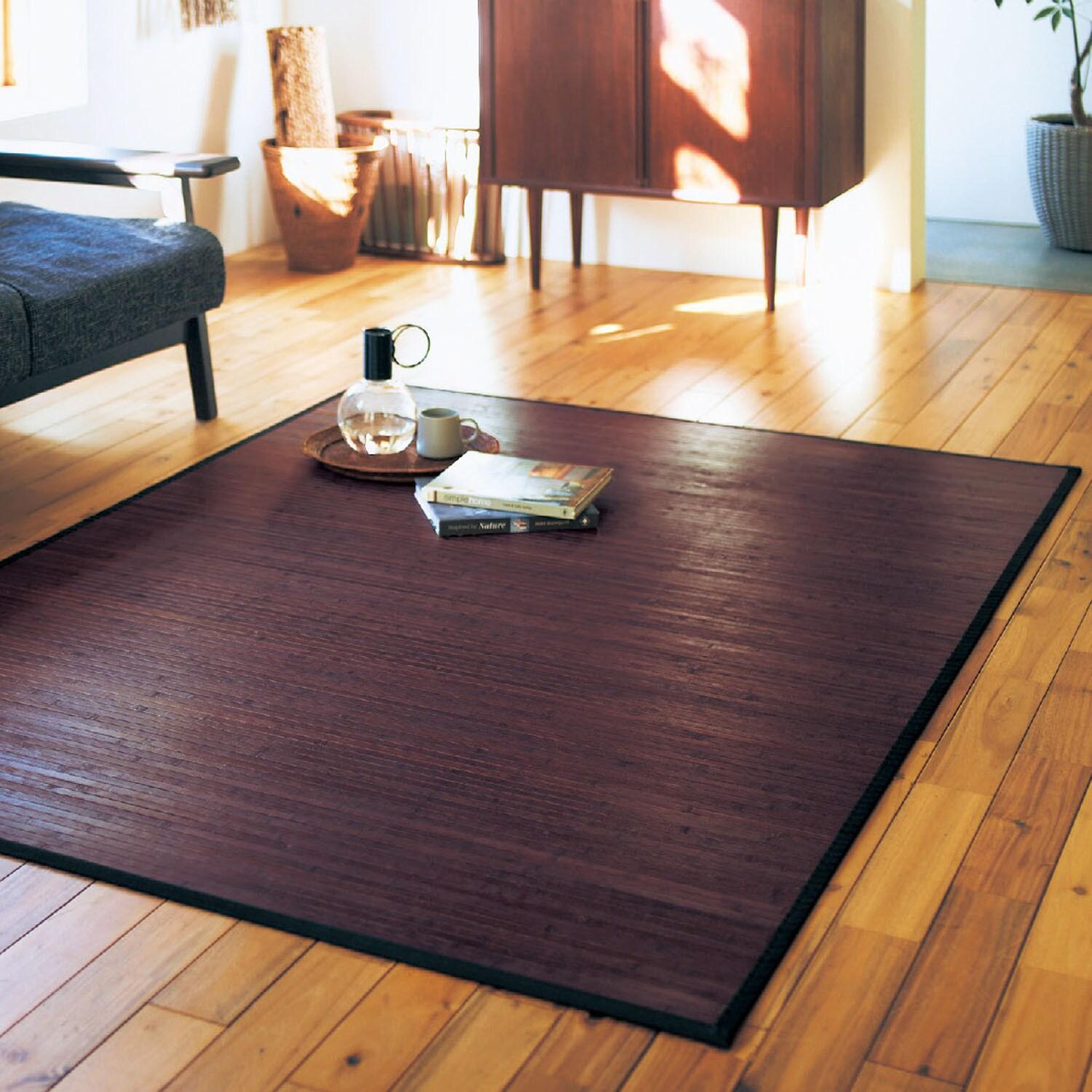 アジアンテイストにも合うひんやり竹ラグの商品写真