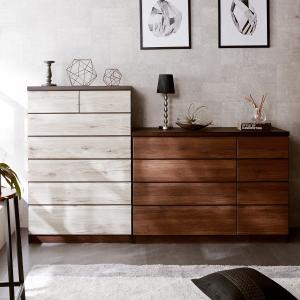 ビンテージ調レール付き衣類収納チェストの商品写真