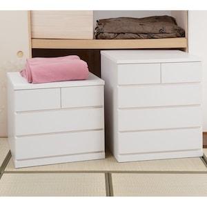 隠しキャスター付き。押入れ収納チェスト <奥行65cm>の商品写真