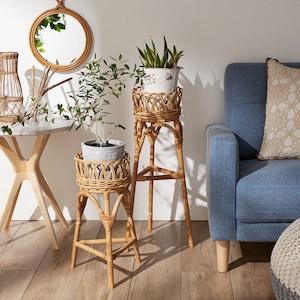 ラタンのプランタースタンドの商品写真