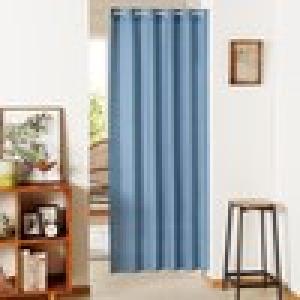 防炎機能付きじゃばらに折りたためるフリーカット間仕切りカーテン[日本製]の商品写真