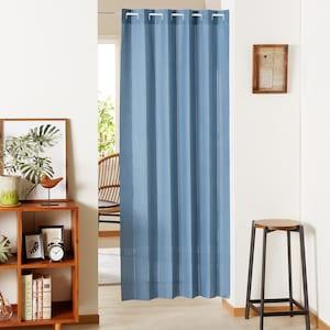 防炎機能付きじゃばらに折りたためるフリーカット間仕切りカーテン[日本製]の商品写真