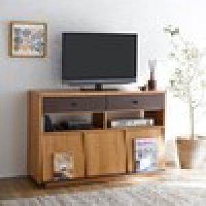 [日本製]デッキ収納にも最適なオーク材のリビングボード(完成品)の商品写真