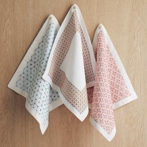 華やぎ刺し子の花ふきん手作りキットの商品写真