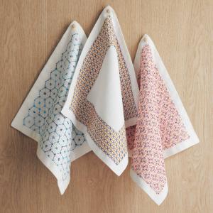 華やぎ刺し子の花ふきん手作りキットの商品写真