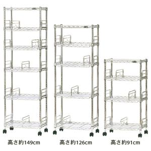 キャスター付きブックシェルフ・本棚の商品写真