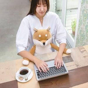 デスクワークのアニマル抱き枕の商品写真