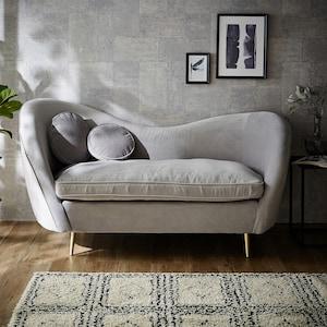 ゴールドレッグのクッション付きソファー <1人掛け/3人掛け>の商品写真