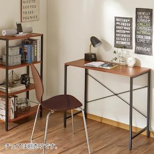 スチール脚のシンプルワークデスクの商品写真