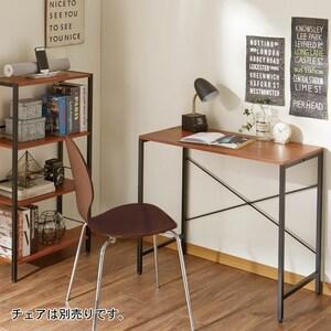 スチール脚のシンプルワークデスクの商品写真