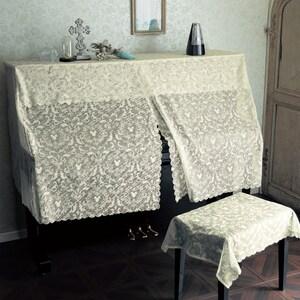 レースのピアノ・椅子カバー「ミッキーモチーフ」の商品写真