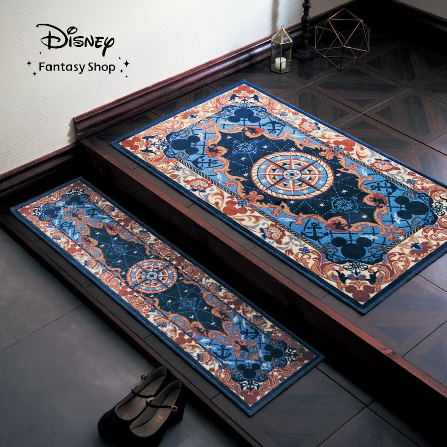 落ちついた暮らしになじむジャカード織りの玄関マット「ミッキーモチーフ」の商品写真