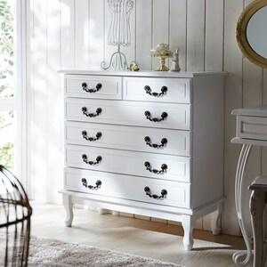 アンティーク調取手のエレガント衣類チェストの商品写真