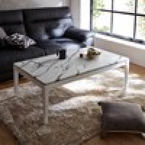 メラミン天板の大理石柄リビングローテーブル 【キズや汚れに強い】の商品写真