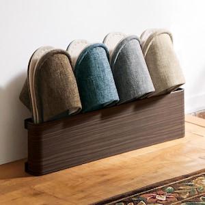 木目柄が綺麗なスリッパラックの商品写真