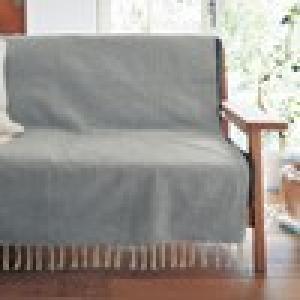 【タイムセール】 ざっくりとした織り生地のインド綿マルチカバーの商品写真