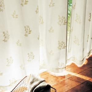 ぽこぽこカラーパイルのUVカット・ミラーレースカーテン[日本製]の商品写真