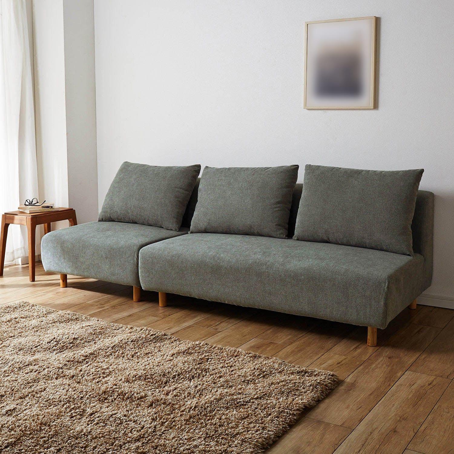 あぐらがかけるフルカバーリングソファー <1人掛け/2人掛け/カウチ>の商品写真