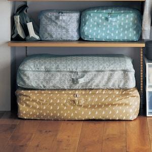 シンプル北欧調デザインの布団収納袋 <カモメ・掛け敷き兼用のみ>の商品写真