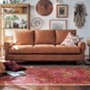 ゆったりとくつろげるレザー調ソファー <2人掛け/3人掛け>の商品写真