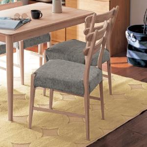 すっきりとしたまるみのカバーリングダイニングチェアの商品写真